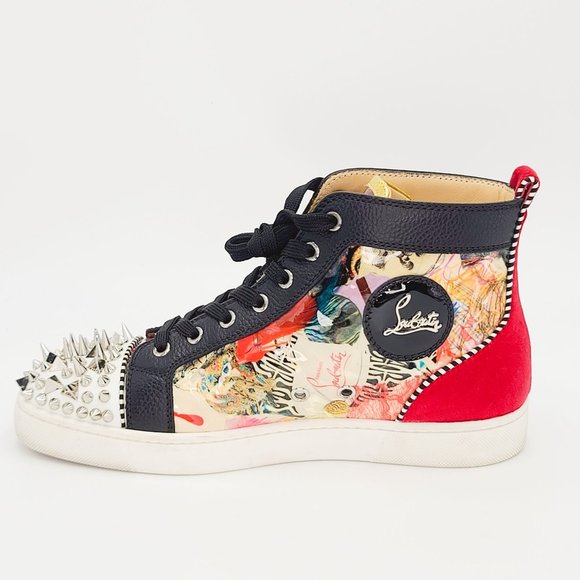 Christian Louboutin Other - *RARE* Christian Louboutin Men's Sneakers LOU PIK PIK Flat Spikes Graphic Trash